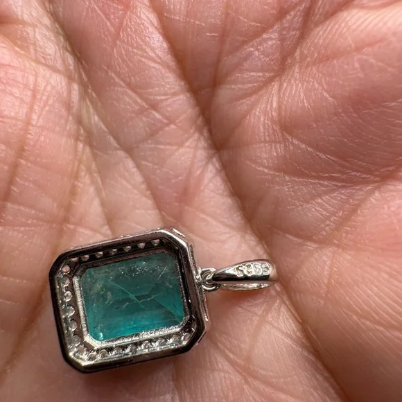 FINAL SALE Natural Paraiba Tourmaline Doublet Set in 925 Sterling Silver - Picture 8 of 14